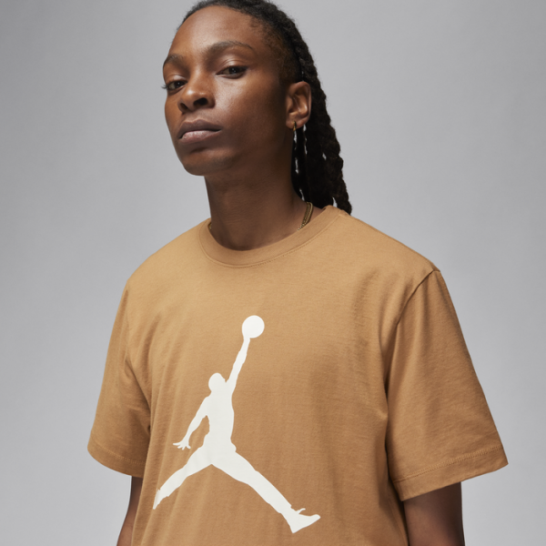 Футболка M J JUMPMAN SS CREW CJ0921-231 JORDAN L Світло-коричневий