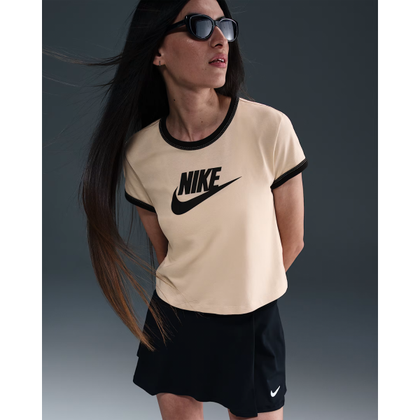 Футболка W NSW SS RINGER TEE VNTG RUN IF4072-126 Nike L Бежевий