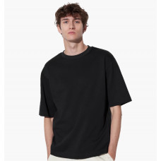 Футболка унісекс Uniqlo Airism Cotton Oversized Crew Neck Half-Sleeve T-Shirt Black 465185-09 L