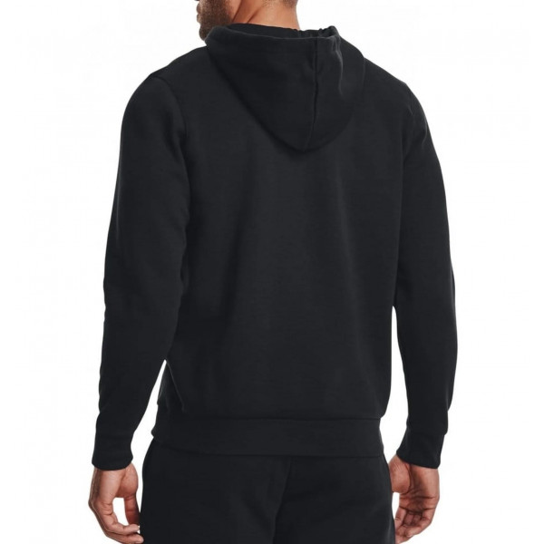 Кофта чоловіча Under Armour Essential Fleece Fz Hood-Blk Black (1373881-001)