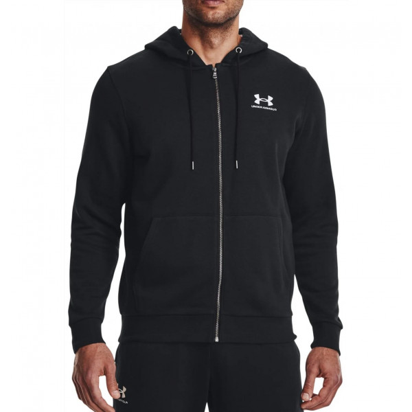 Кофта чоловіча Under Armour Essential Fleece Fz Hood-Blk Black (1373881-001)