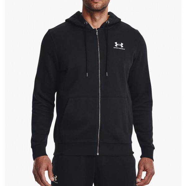 Кофта чоловіча Under Armour Essential Fleece Fz Hood-Blk Black (1373881-001)