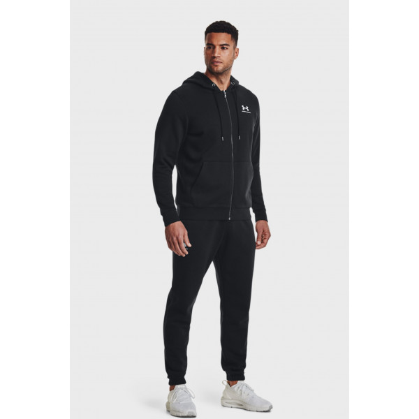 Кофта чоловіча Under Armour Essential Fleece Fz Hood-Blk Black (1373881-001)