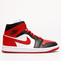 Кросівки жіночі Jordan 1 Mid Bred Toe (BQ6472-079)