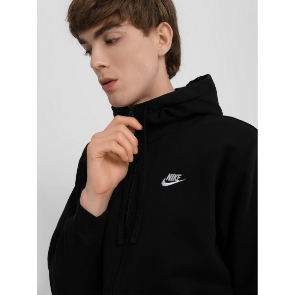 Бомбер чоловічий Nike M Nsw Club Hoodie Fz Bb (BV2645-010)