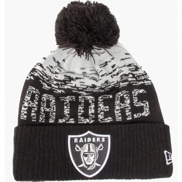 Шапка чоловіча New Era Nfl Las Vegas Raiders Pom Beanie Hat (12122720)